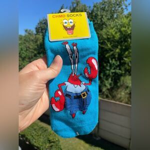 Blue Mr. Krabs Socks